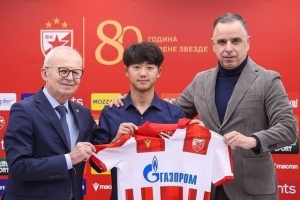 博主：万项从U17国足回归贝尔格莱德红星U19队后首发出战联赛